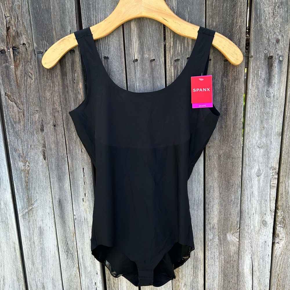 NWT Spanx Thinstincts Panty Bodysuit Very Black M - Picture 12 of 12